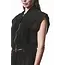 W J  219 Cropped Sleeveless Linnen Jacket | Black