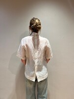 CHRISTIAN WIJNANTS Christian Wijnants Washed Turtle Neck Organza Top | Cement Cloud