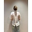 Washed Turtle Neck Organza Top | Cement Cloud