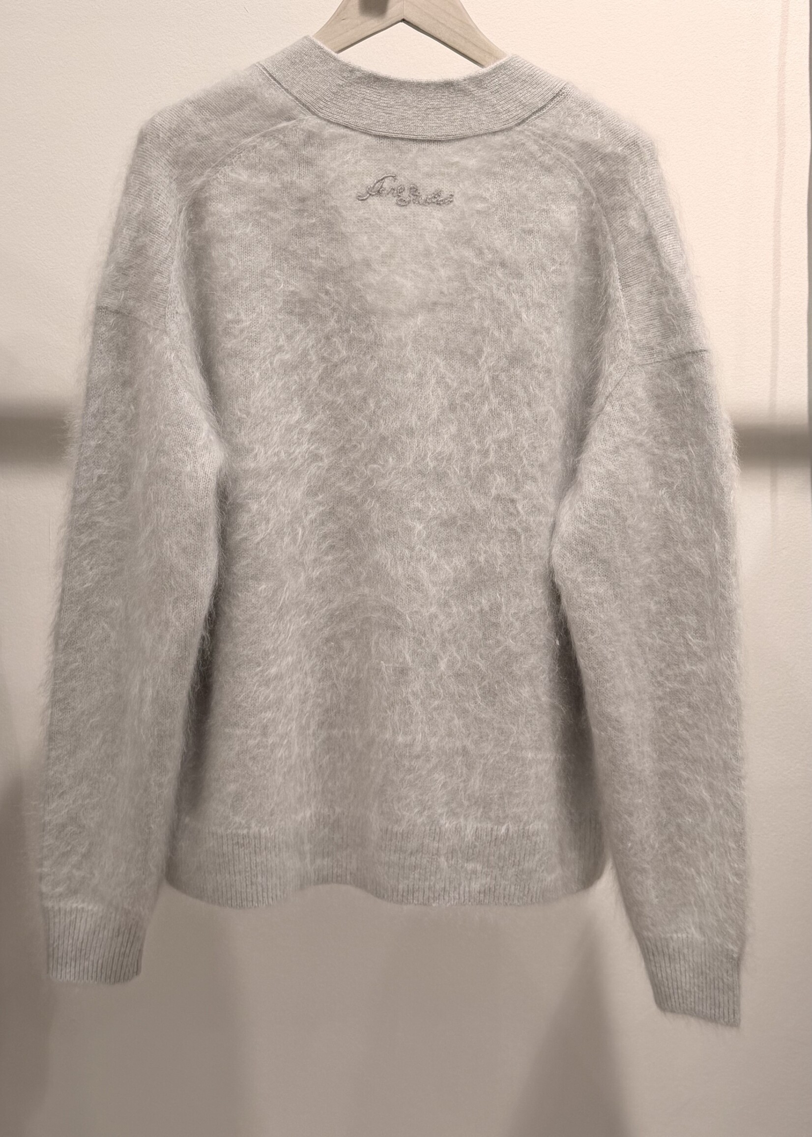 ACNE STUDIOS Acne Studios Cashmere Knitted Cardigan | Light Grey Melange S/M