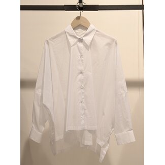 Xacus Xacus 100% Cotton Oversize Shirt | White