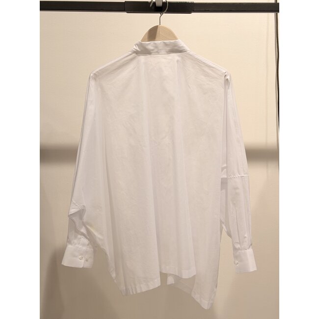 Xacus  100% Cotton Oversize Shirt | White