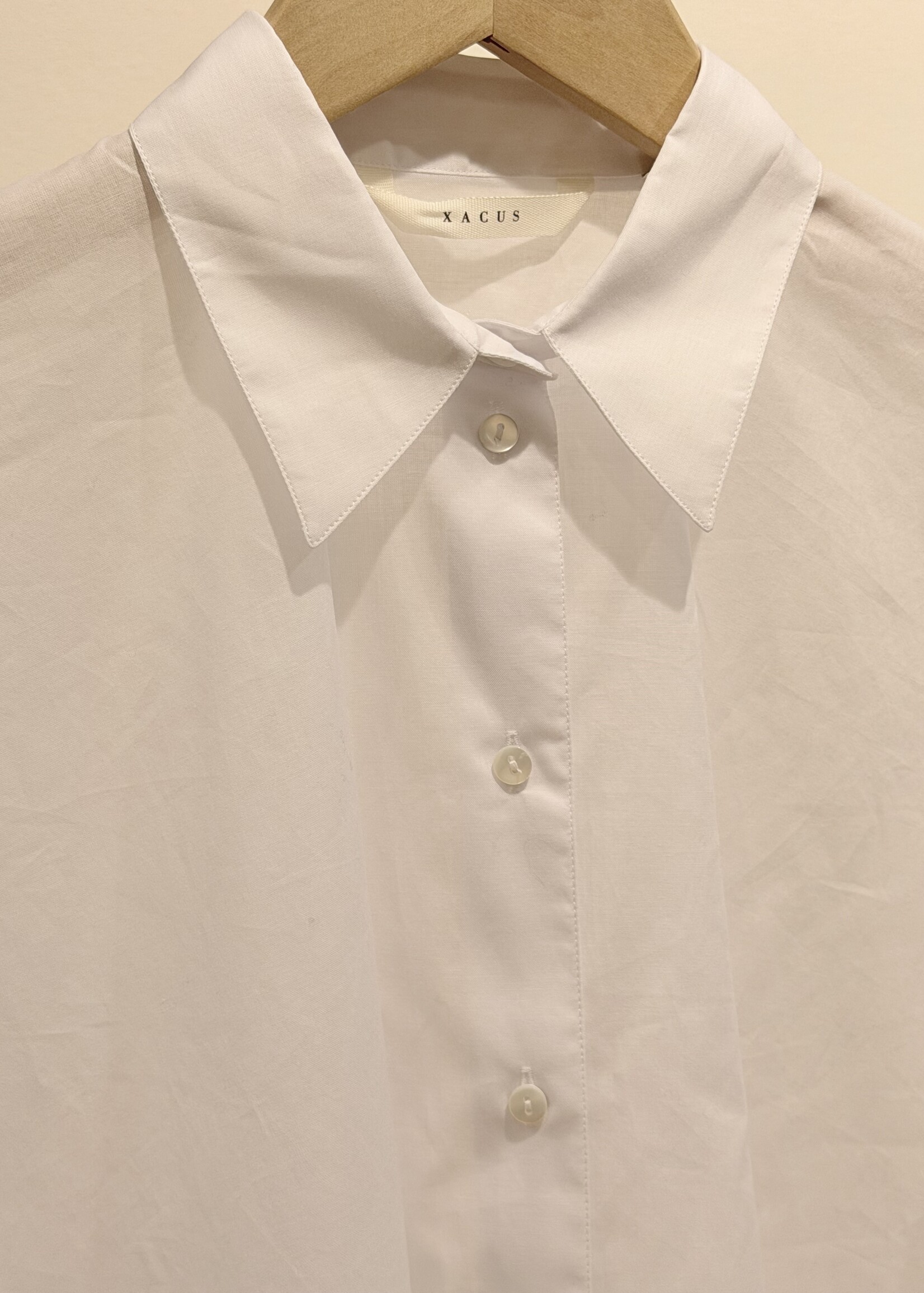 Xacus Xacus 100% Cotton Oversize Shirt | White