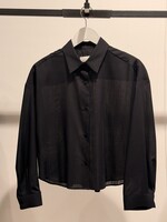 Xacus Xacus 100% Wool Cropped Shirt | Black