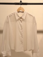 Xacus Xacus 100% Wool Cropped Shirt | Cement