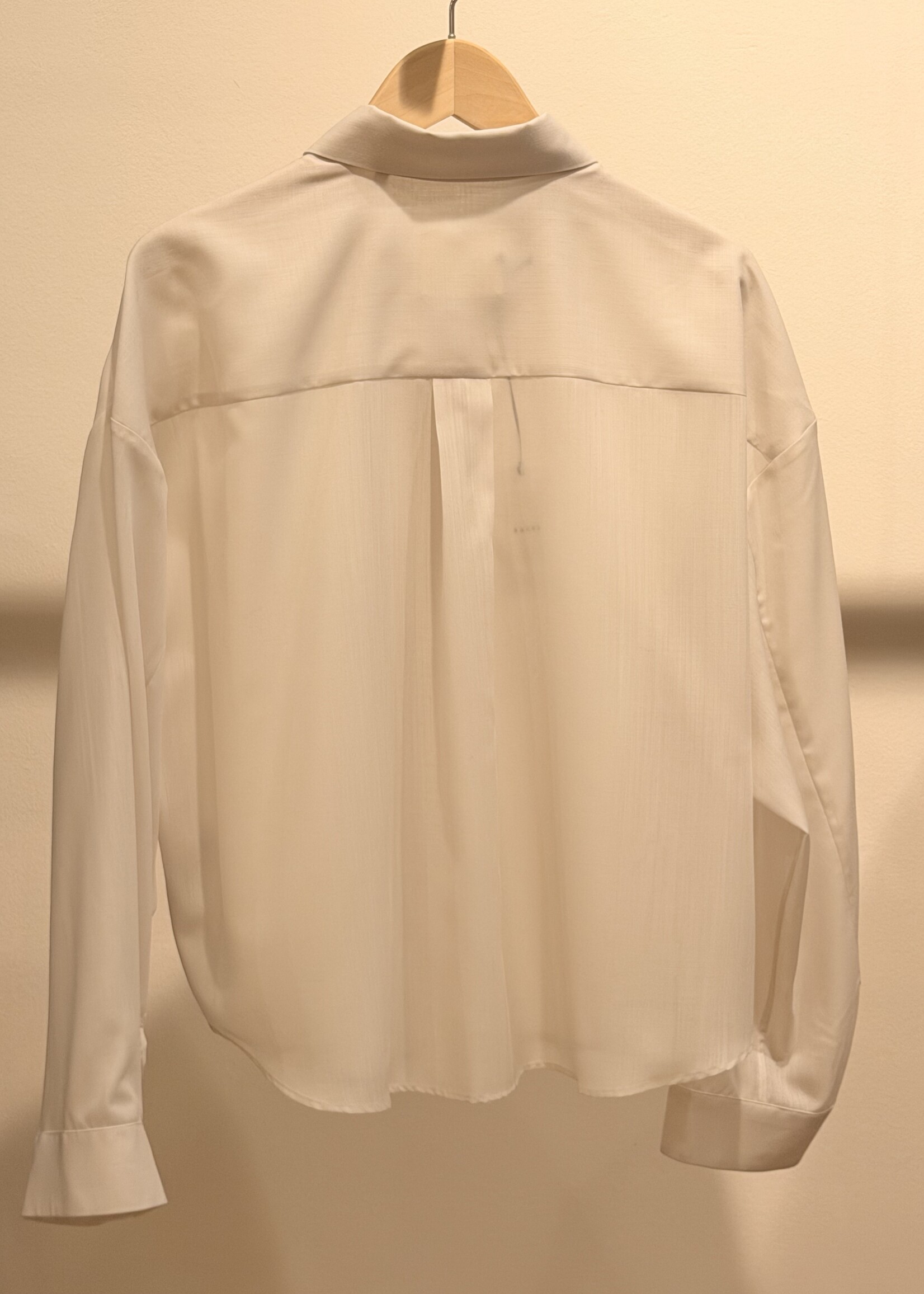 Xacus Xacus 100% Wool Cropped Shirt | Cement