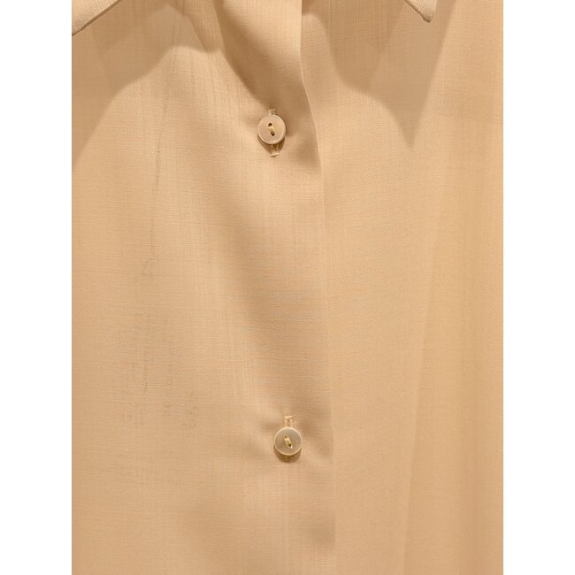 Xacus Xacus 100% Wool Cropped Shirt | Cement