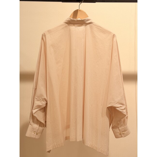 Xacus  100% Cotton Oversize Shirt | Nude