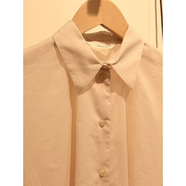 Xacus  100% Cotton Oversize Shirt | Nude