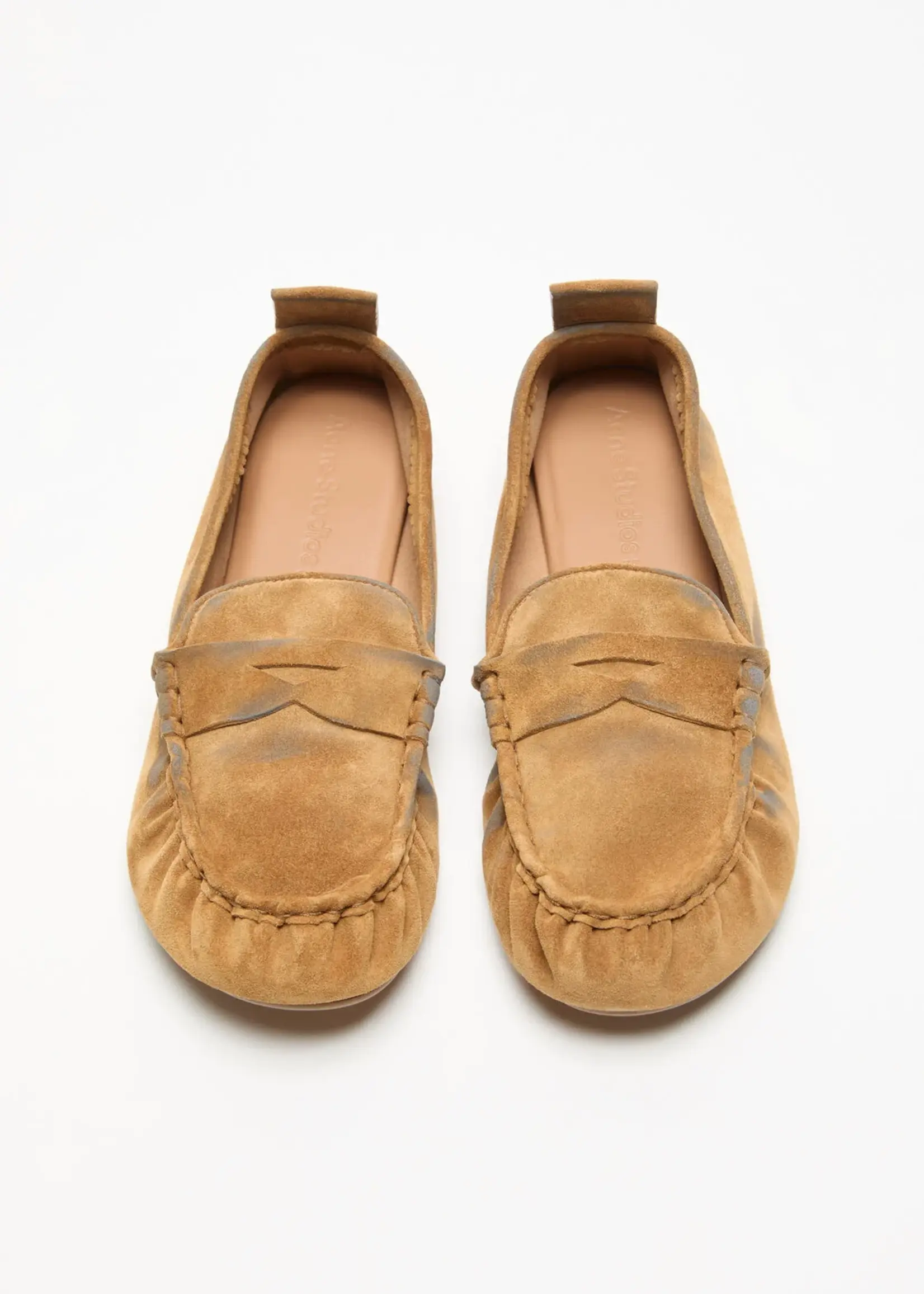 ACNE STUDIOS Acne Studios Suede Loafers | Beige/Blue