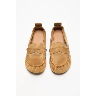 ACNE STUDIOS Acne Studios Suede Loafers | Beige/Blue