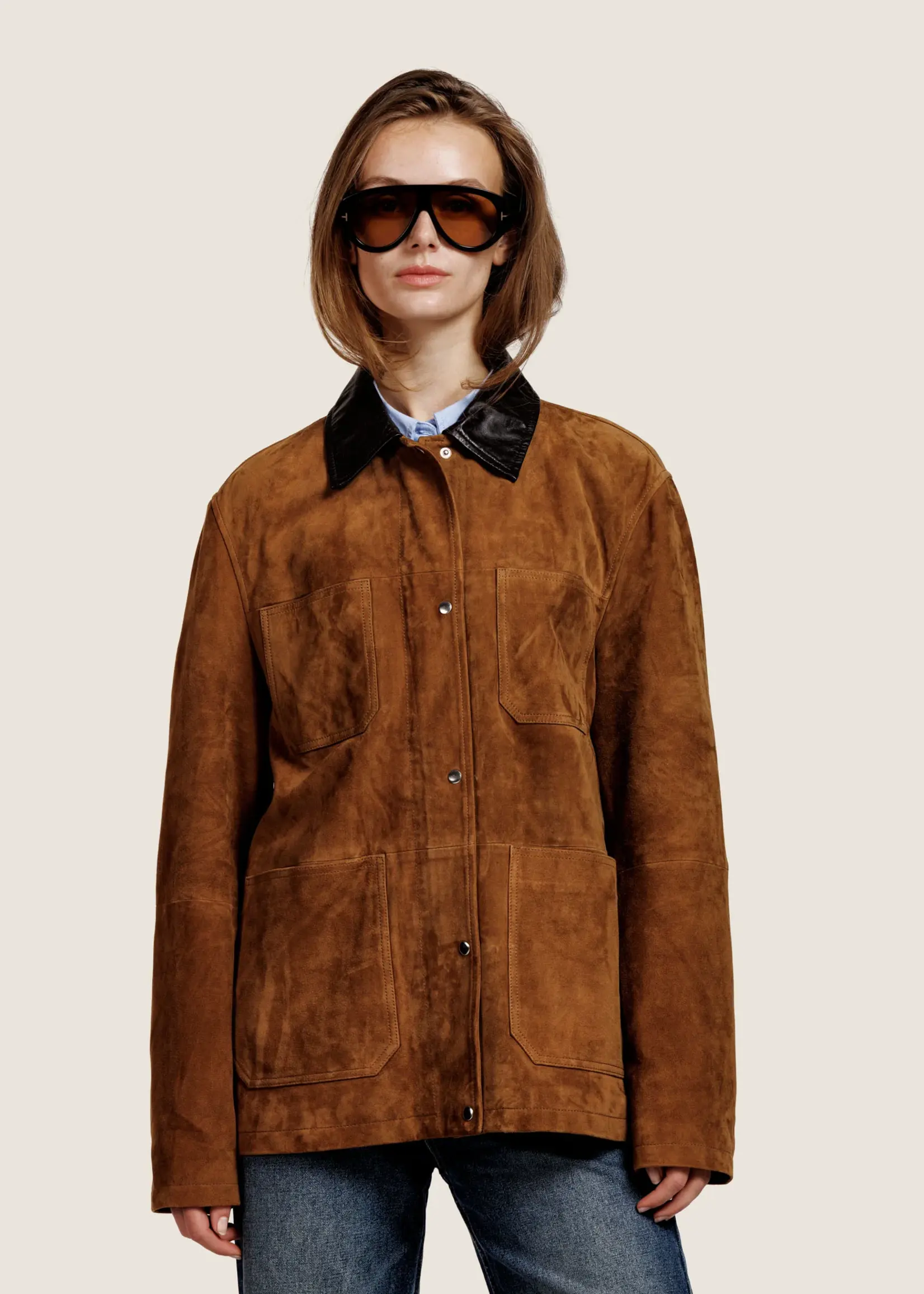 ALTER EGO Alter Ego Gabby Suede Jacket | Cinnamon