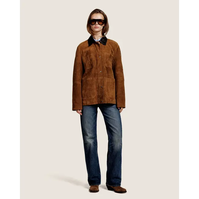 Gabby Suede Jacket | Cinnamon