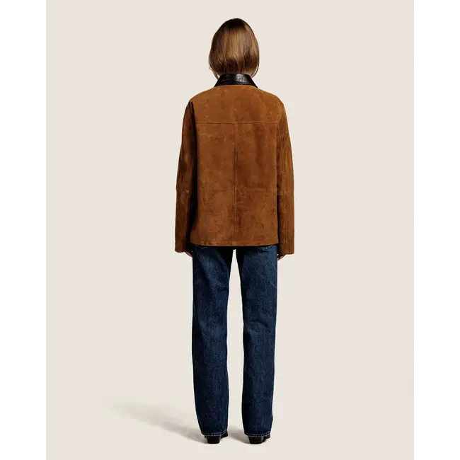 ALTER EGO  Gabby Suede Jacket | Cinnamon