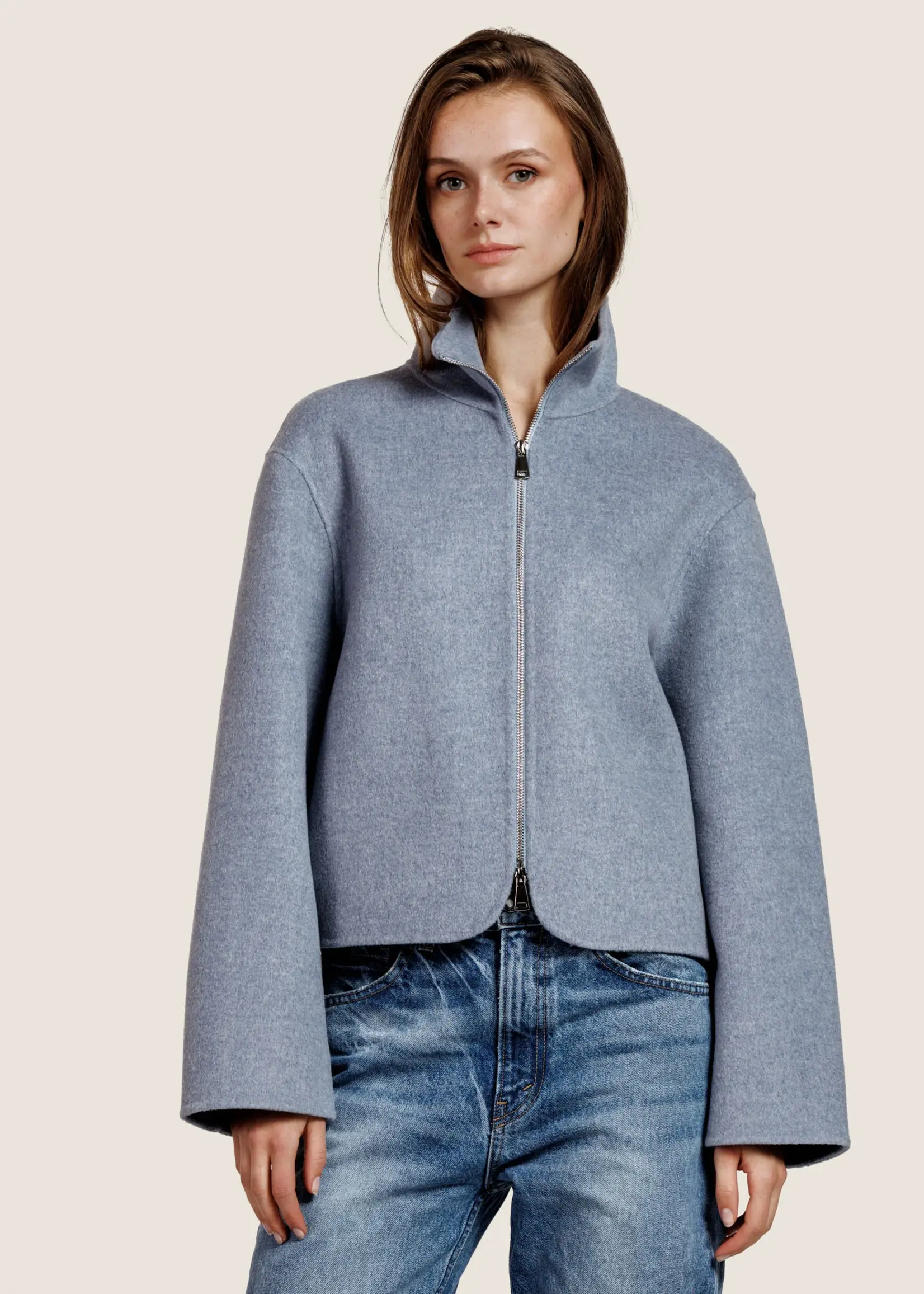 ALTER EGO Alter Ego Gianna Wool jacket | Grey Blue
