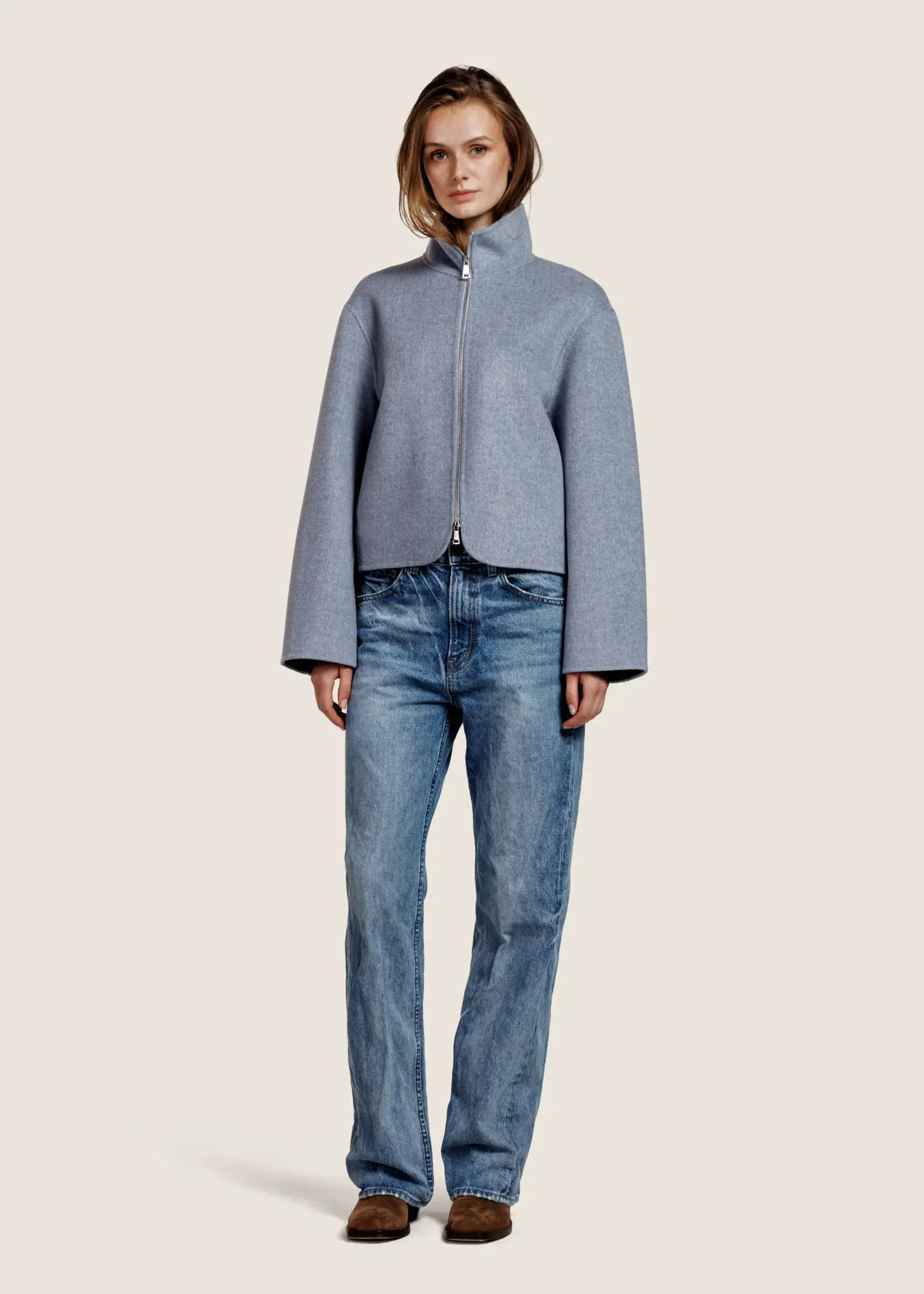 ALTER EGO Alter Ego Gianna Wool jacket | Grey Blue