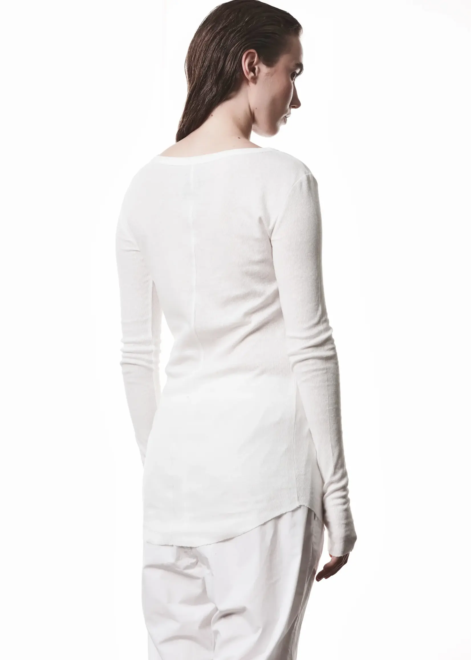 THOM KROM Thom Krom WTS615 Worked Long Sleeve | Off White