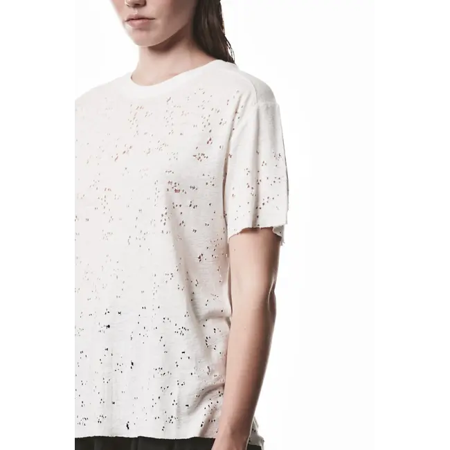 THOM KROM WTS620 Worked T-Shirt | Off White