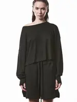 THOM KROM Thom Krom WTS613 Cropped Long Sleeve | Black