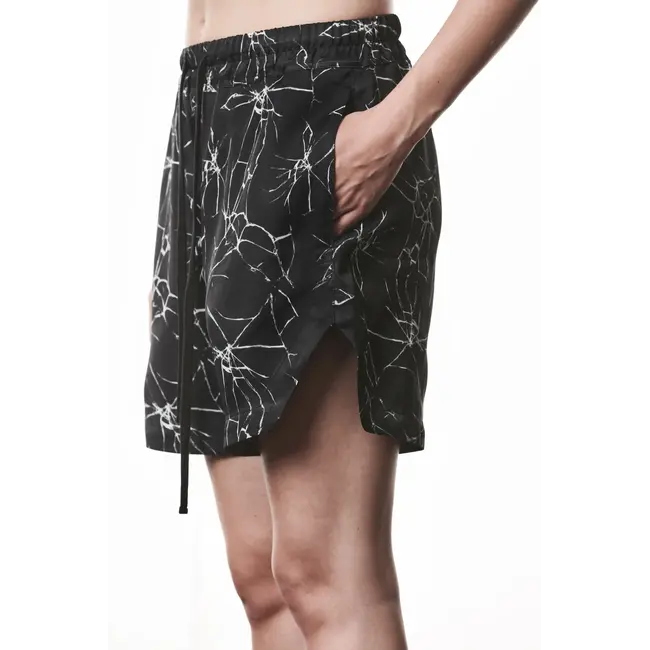 THOM KROM  WST431 Relaxed Shorts | Marble Print