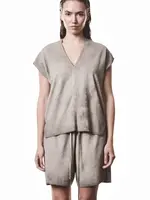 THOM KROM Thom Crom WTS610 Short Sleeve Top | Cold Dye Stone