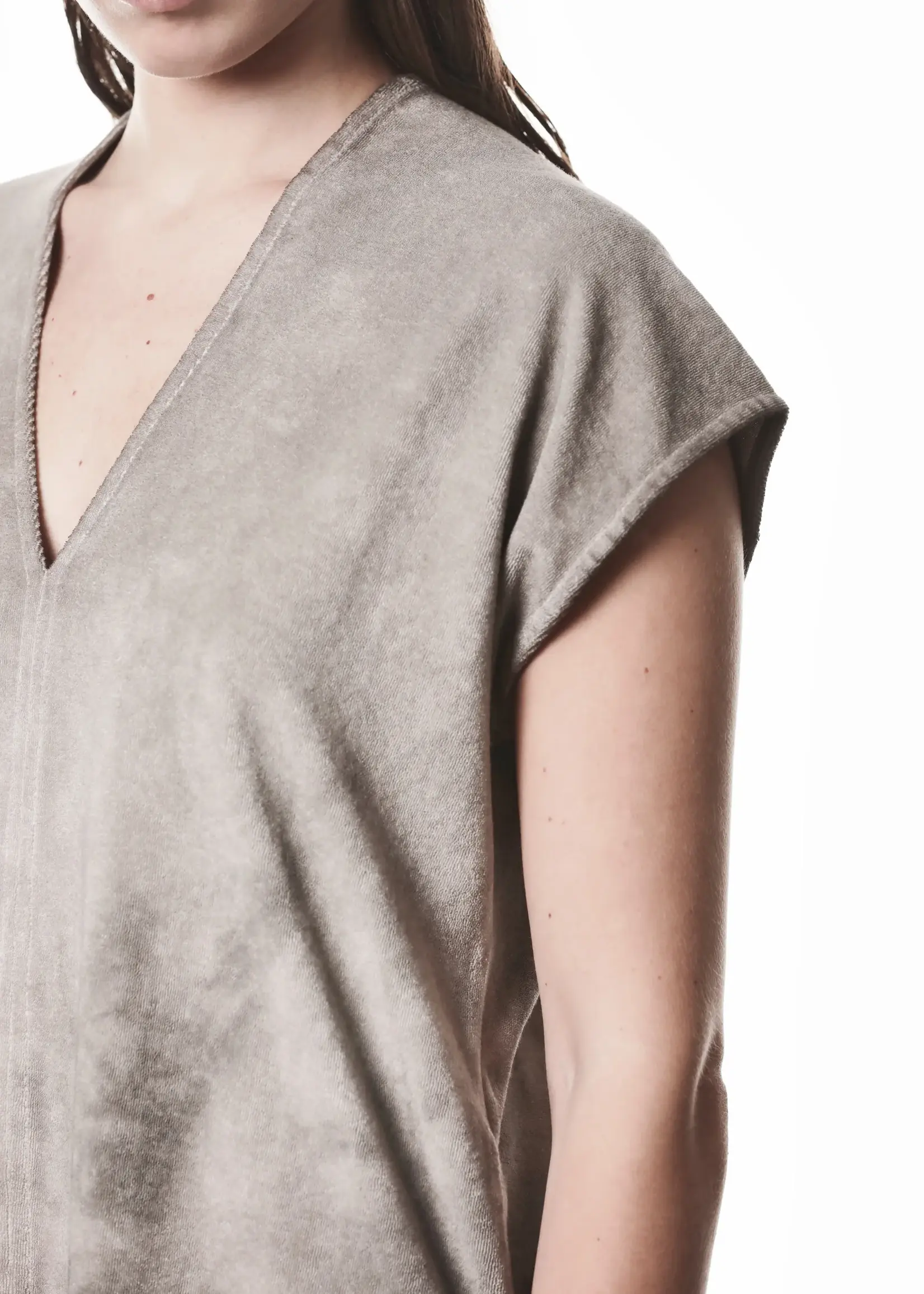 THOM KROM Thom Crom WTS610 Short Sleeve Top | Cold Dye Stone