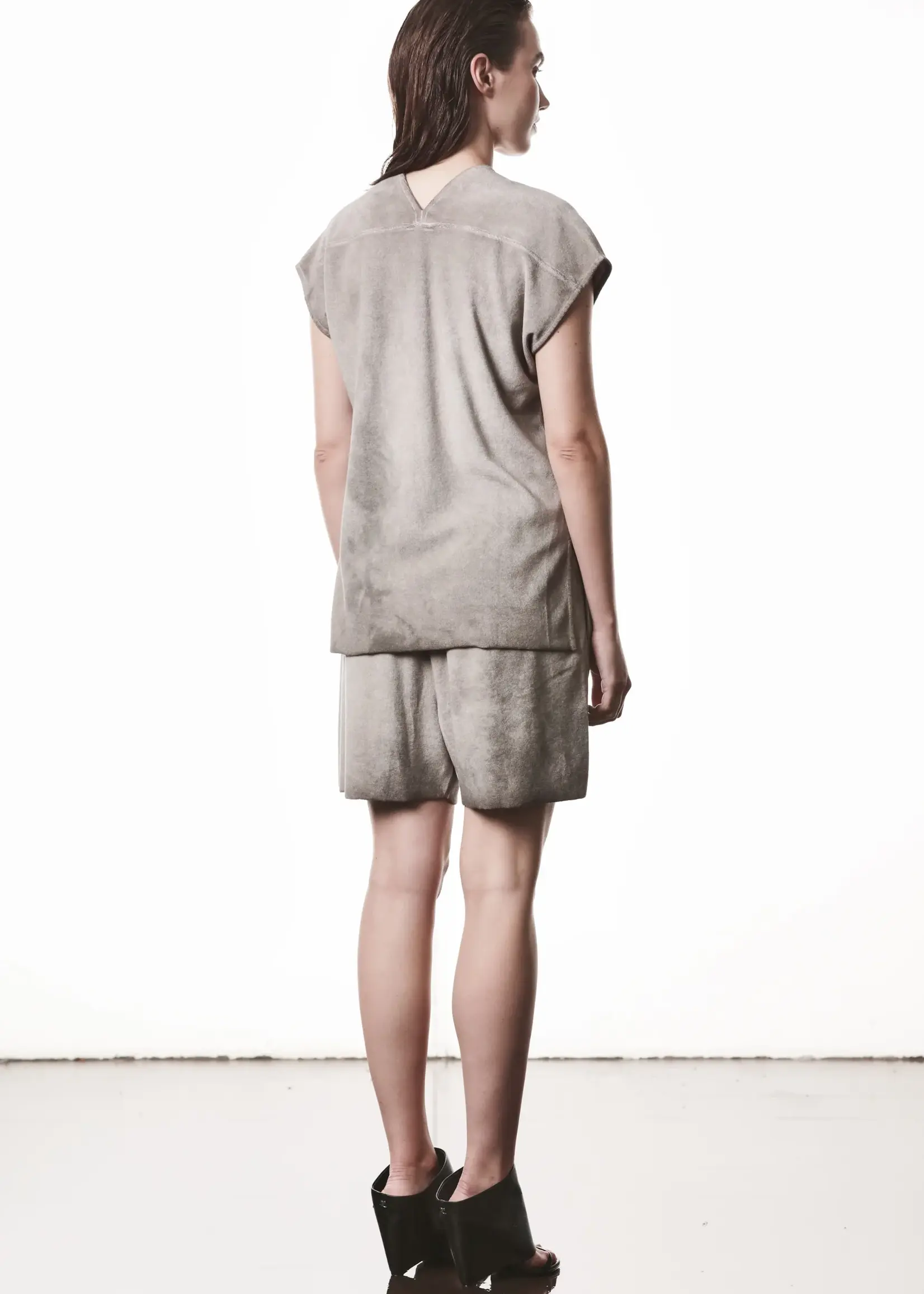 THOM KROM Thom Crom WTS610 Short Sleeve Top | Cold Dye Stone