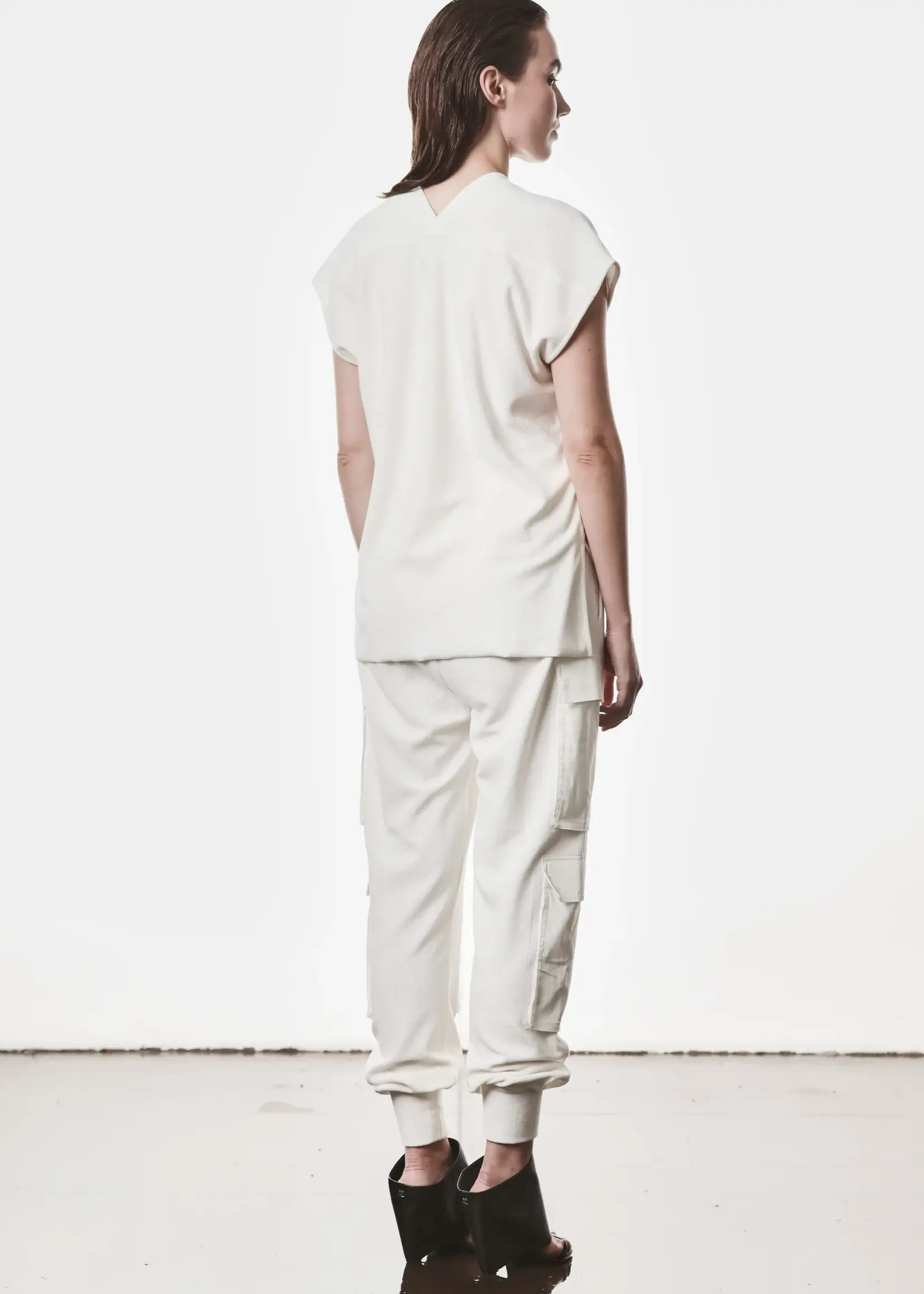 THOM KROM Thom Krom WTS610 Sleeveless Top | Off White