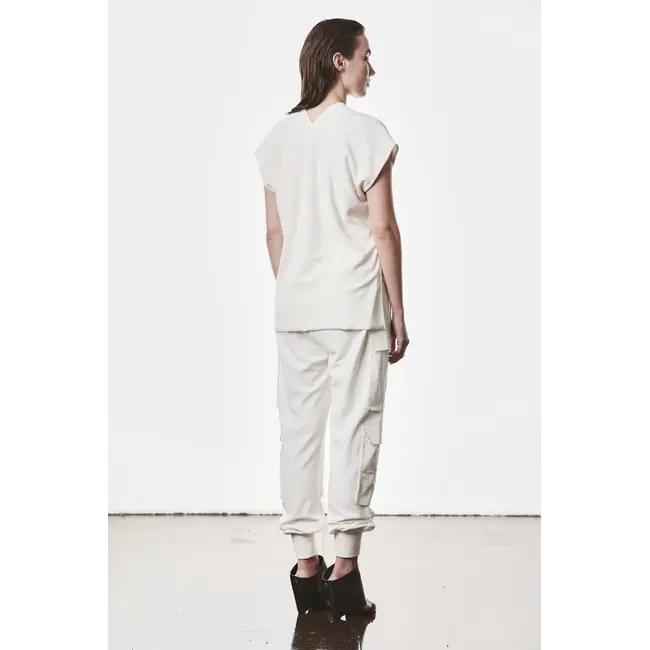 THOM KROM  WTS610 Sleeveless Top | Off White