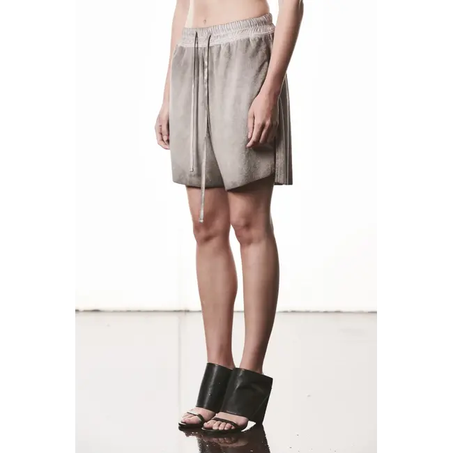 THOM KROM  WTS429 Relaxed Shorts | Cold Dye Stone