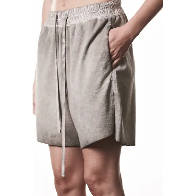 THOM KROM  WTS429 Relaxed Shorts | Cold Dye Stone