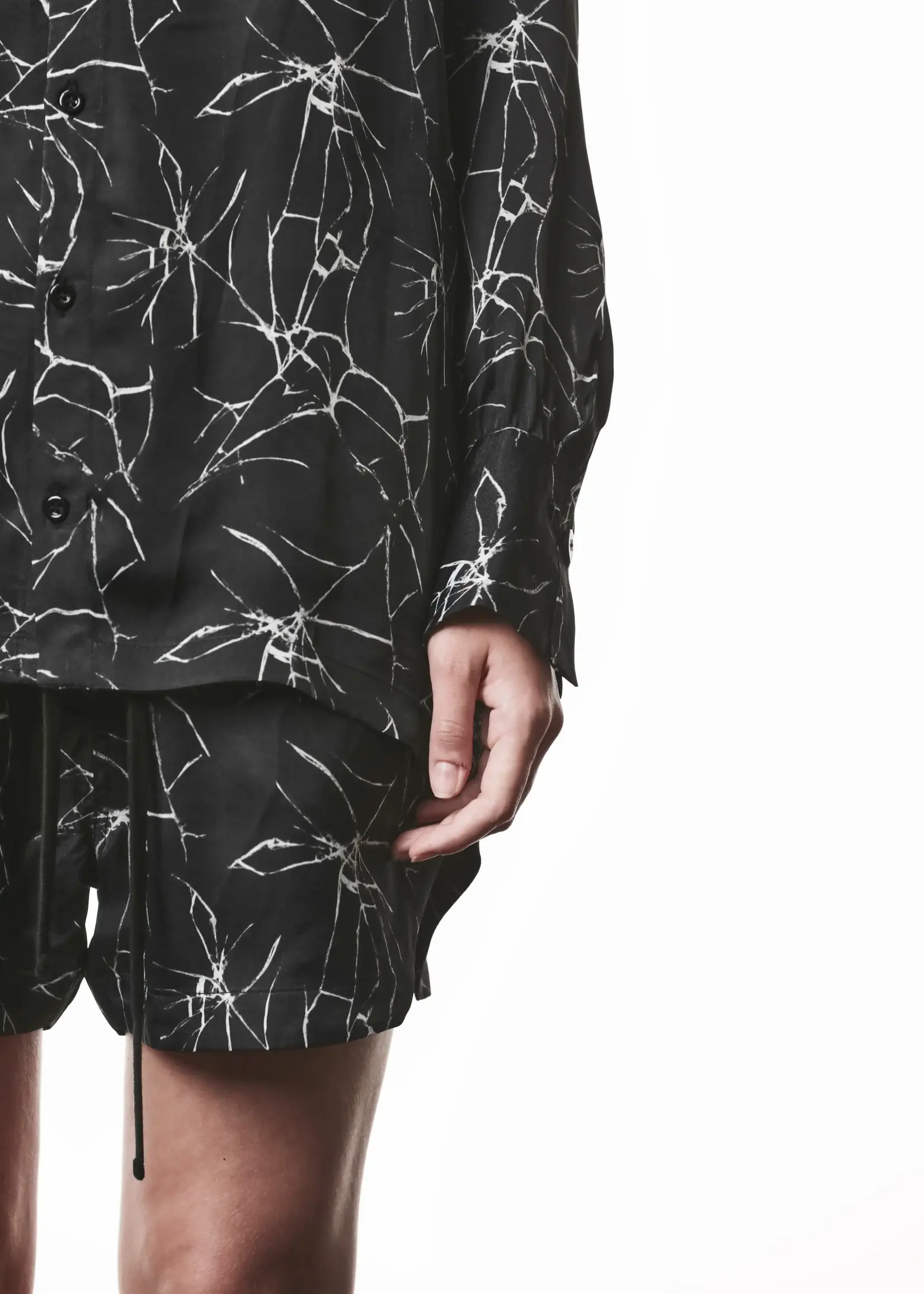 THOM KROM Thom Krom WH21 Long Sleeve Blouse | Marble Print