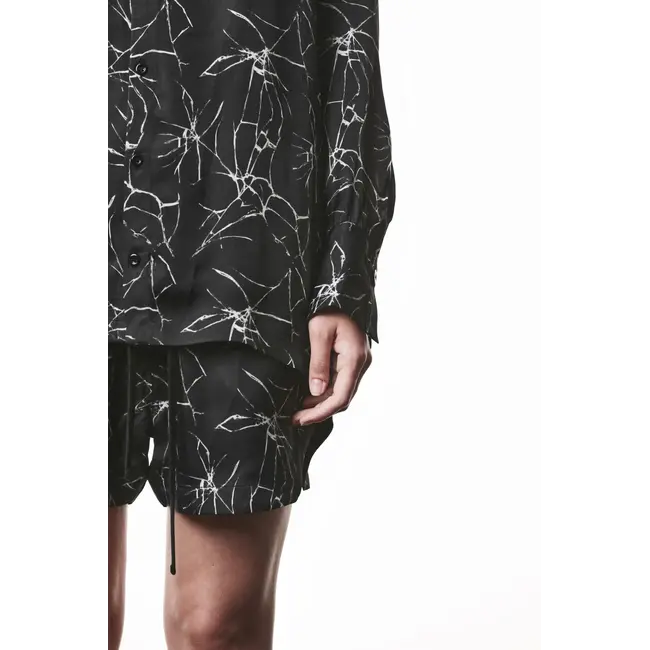 WH21 Long Sleeve Blouse | Marble Print