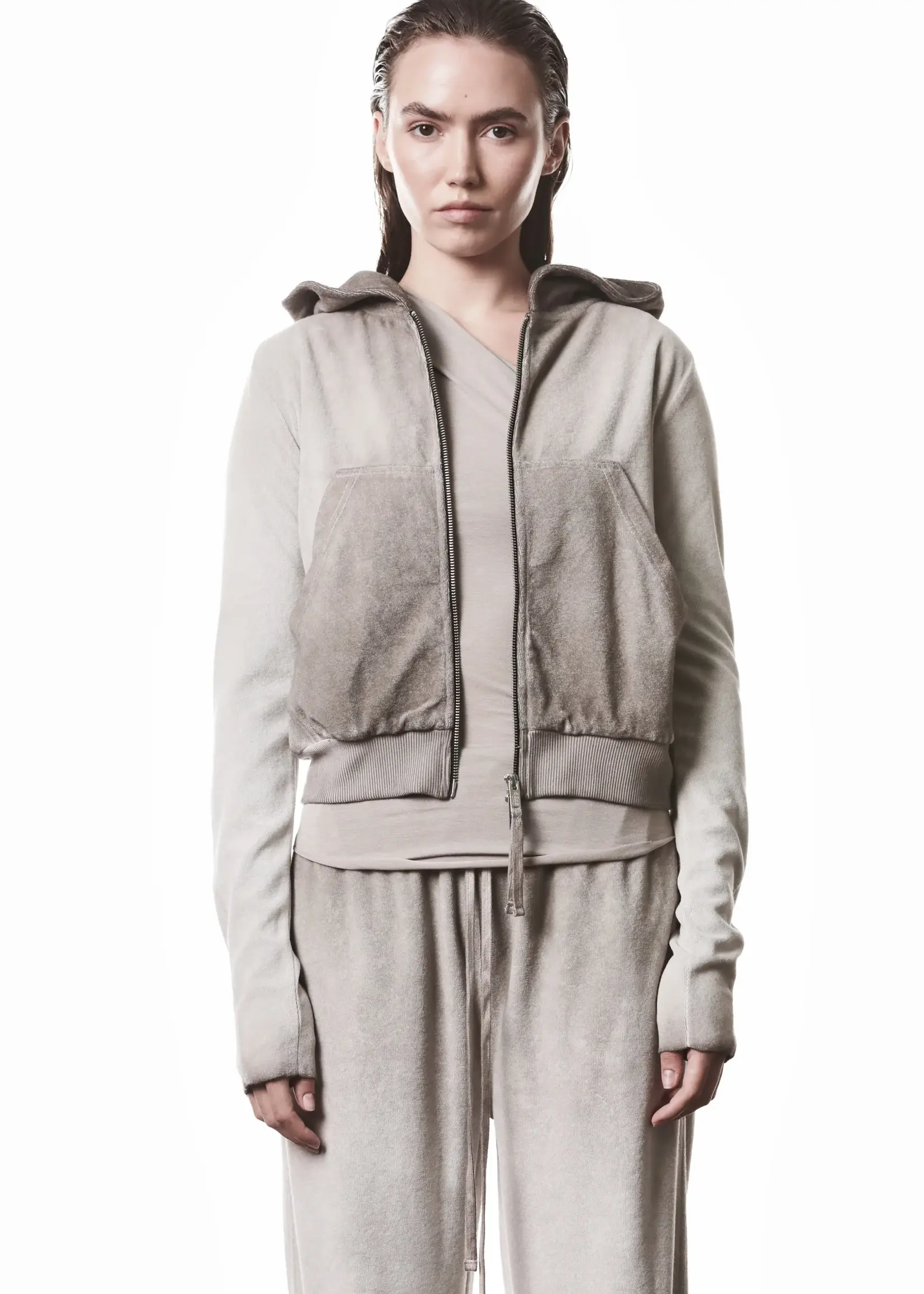 THOM KROM Thom Krom WSJ496 Hoodie | Cold Dye Stone