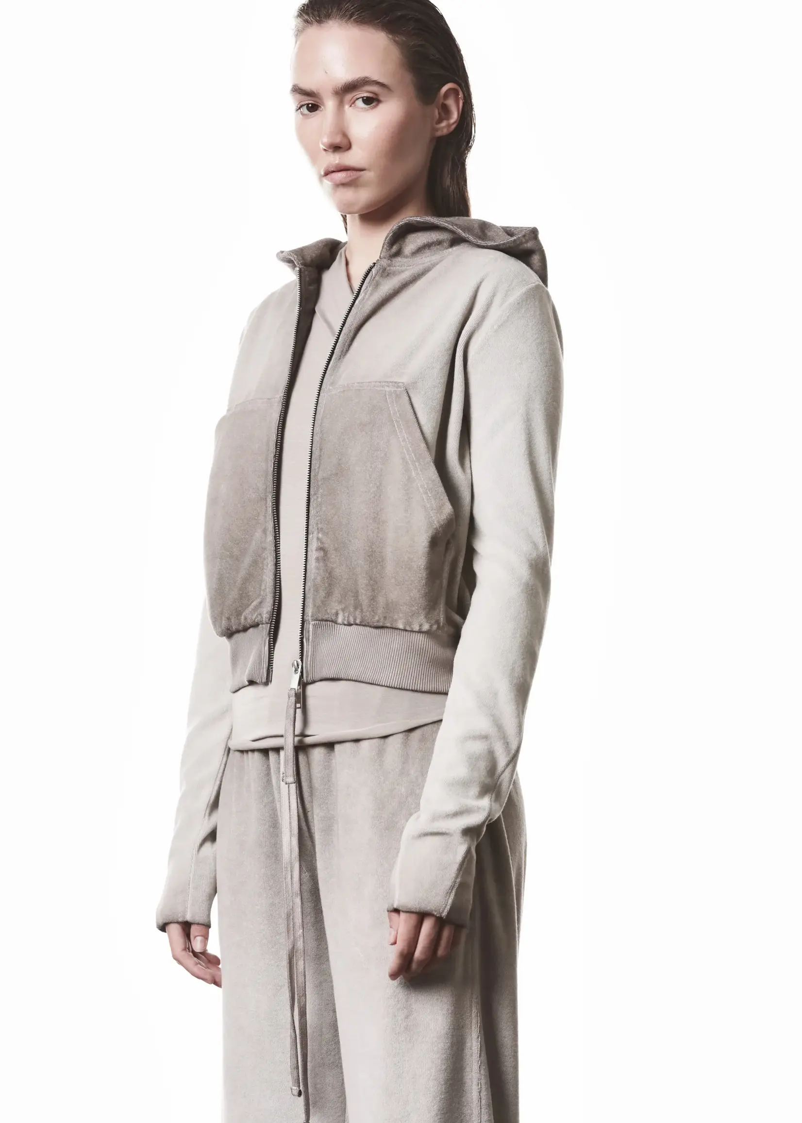 THOM KROM Thom Krom WSJ496 Hoodie | Cold Dye Stone