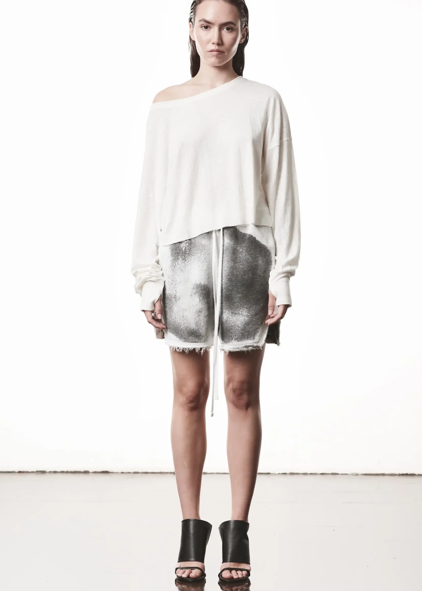 THOM KROM Thom Krom Cropped Long Sleeve | Off White