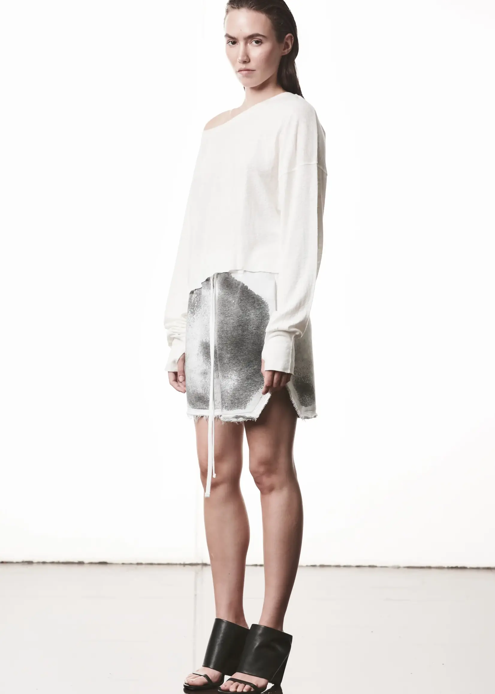 THOM KROM Thom Krom Cropped Long Sleeve | Off White