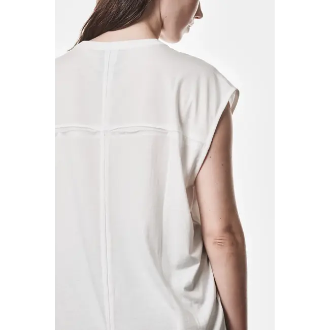THOM KROM  Worked Short Sleeve | Off White