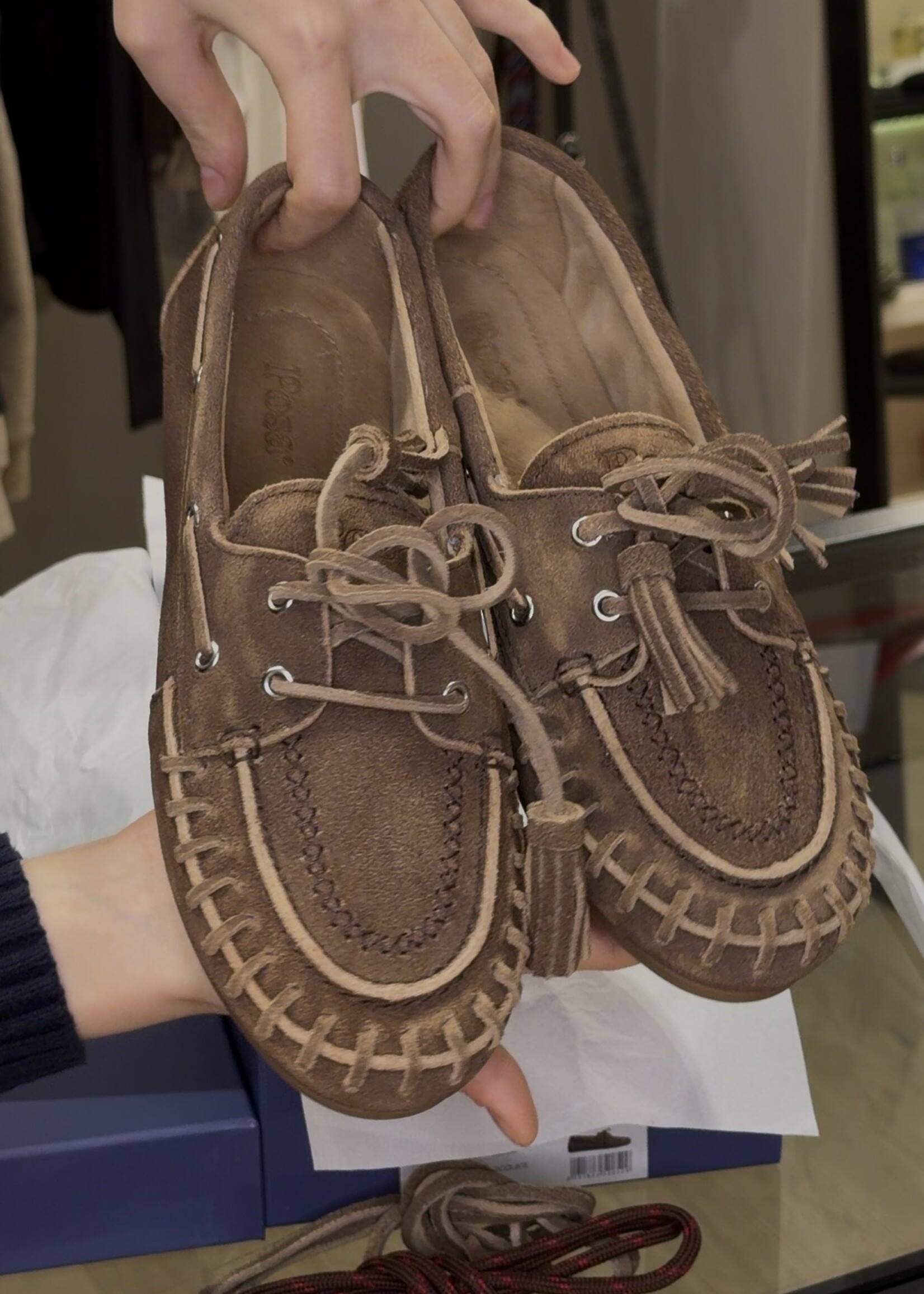 Posa Posa Boat Loafer Brushed | Chocolate