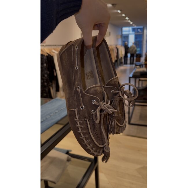 Posa  Boat Loafer Brushed | Chocolate