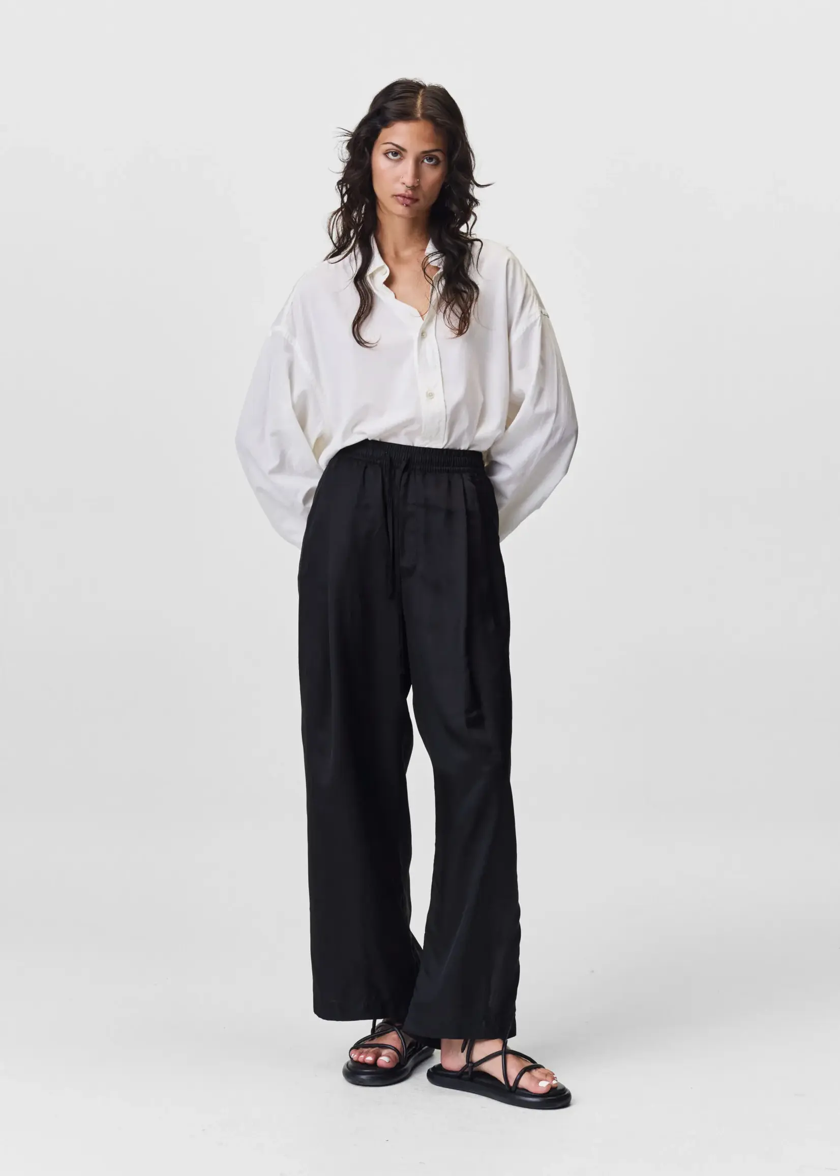 ADNYM Adnym- Azul Trouser Black Cupro