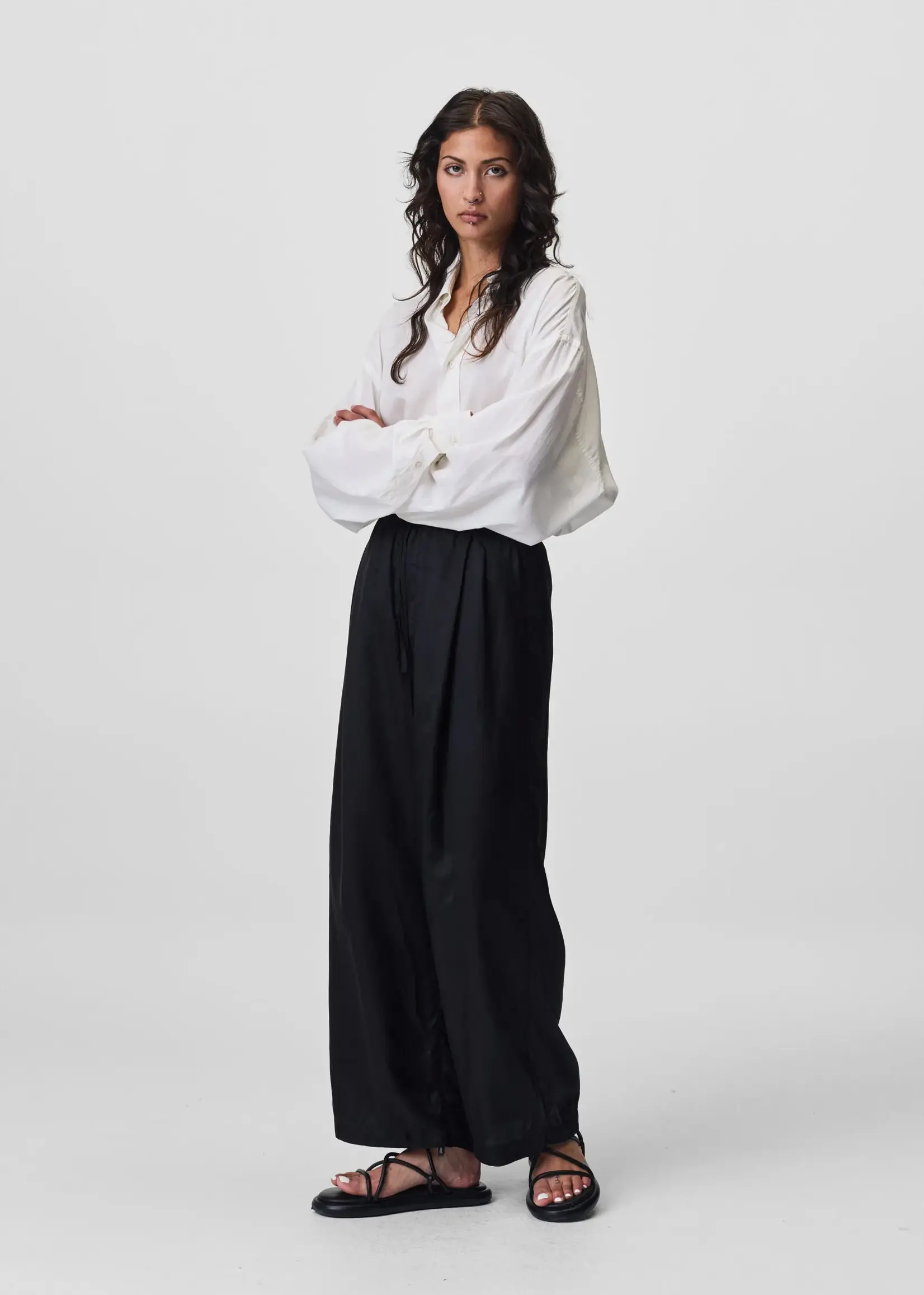 ADNYM Adnym- Azul Trouser Black Cupro