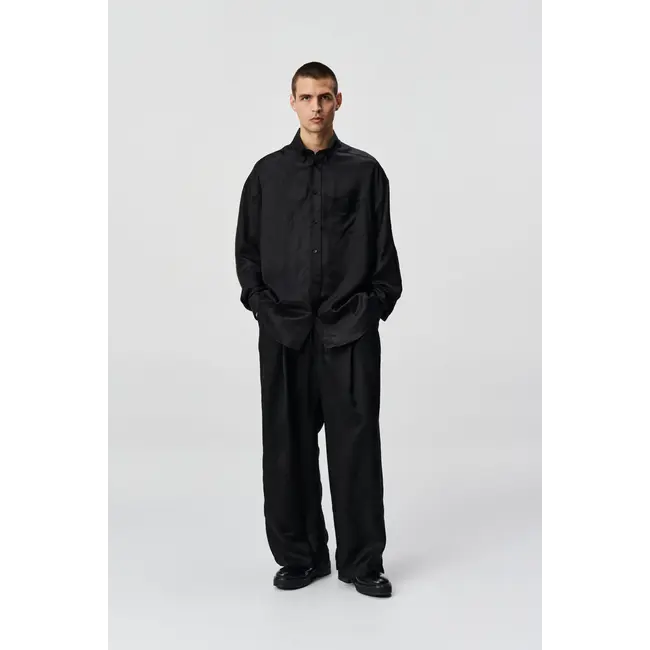 ADNYM  Mou Bd Shirt | Black Cupro