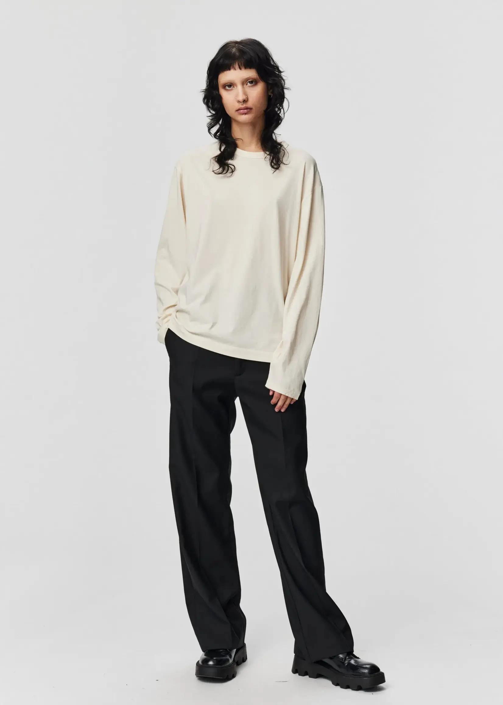 ADNYM Adnym- Buria LS Tee Offwhite