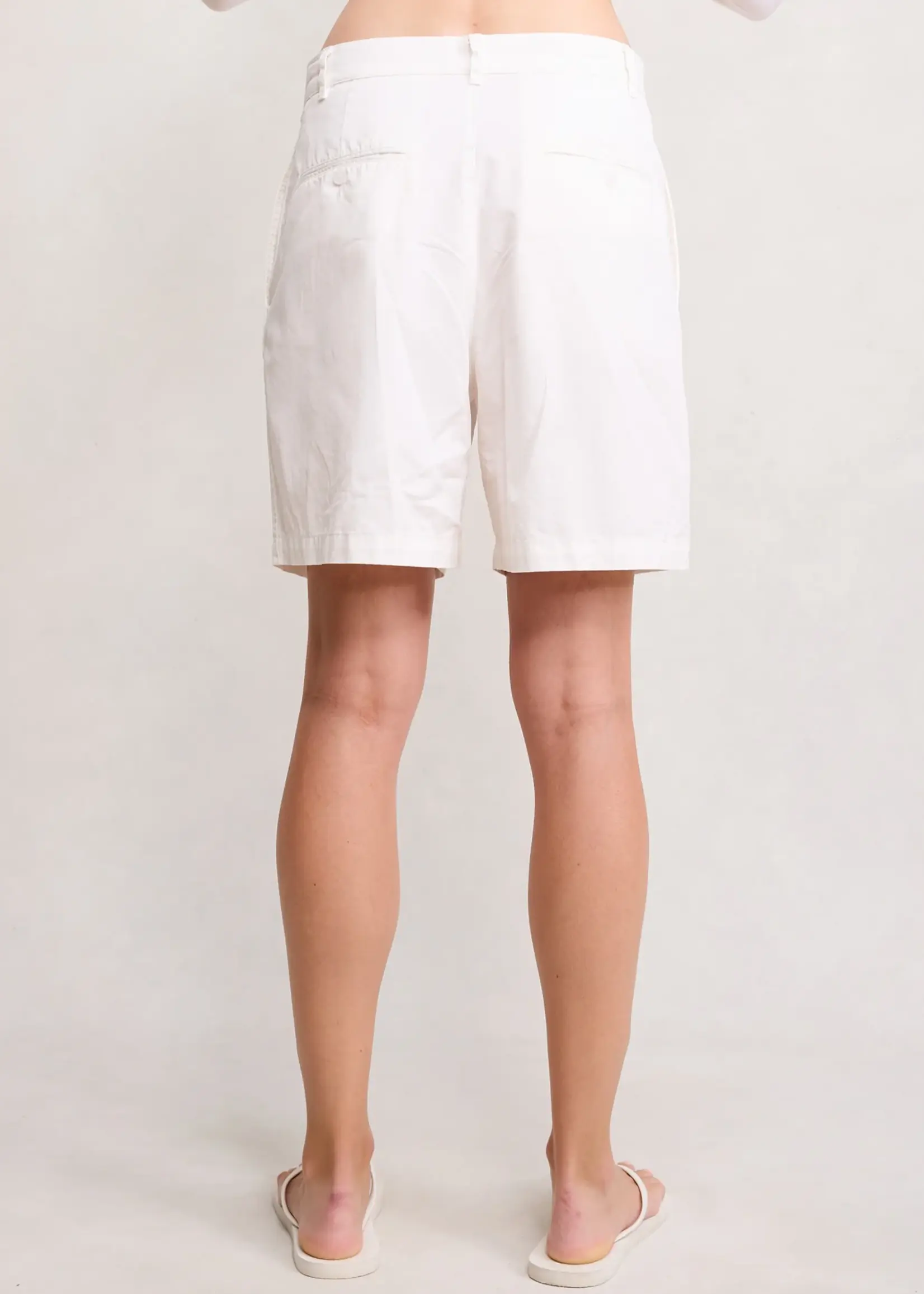 DENIMIST Denimist Double Pleat Shorts . White