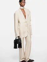 ACNE STUDIOS Acne Studios Single Breasted Suit Jacket,beige multi