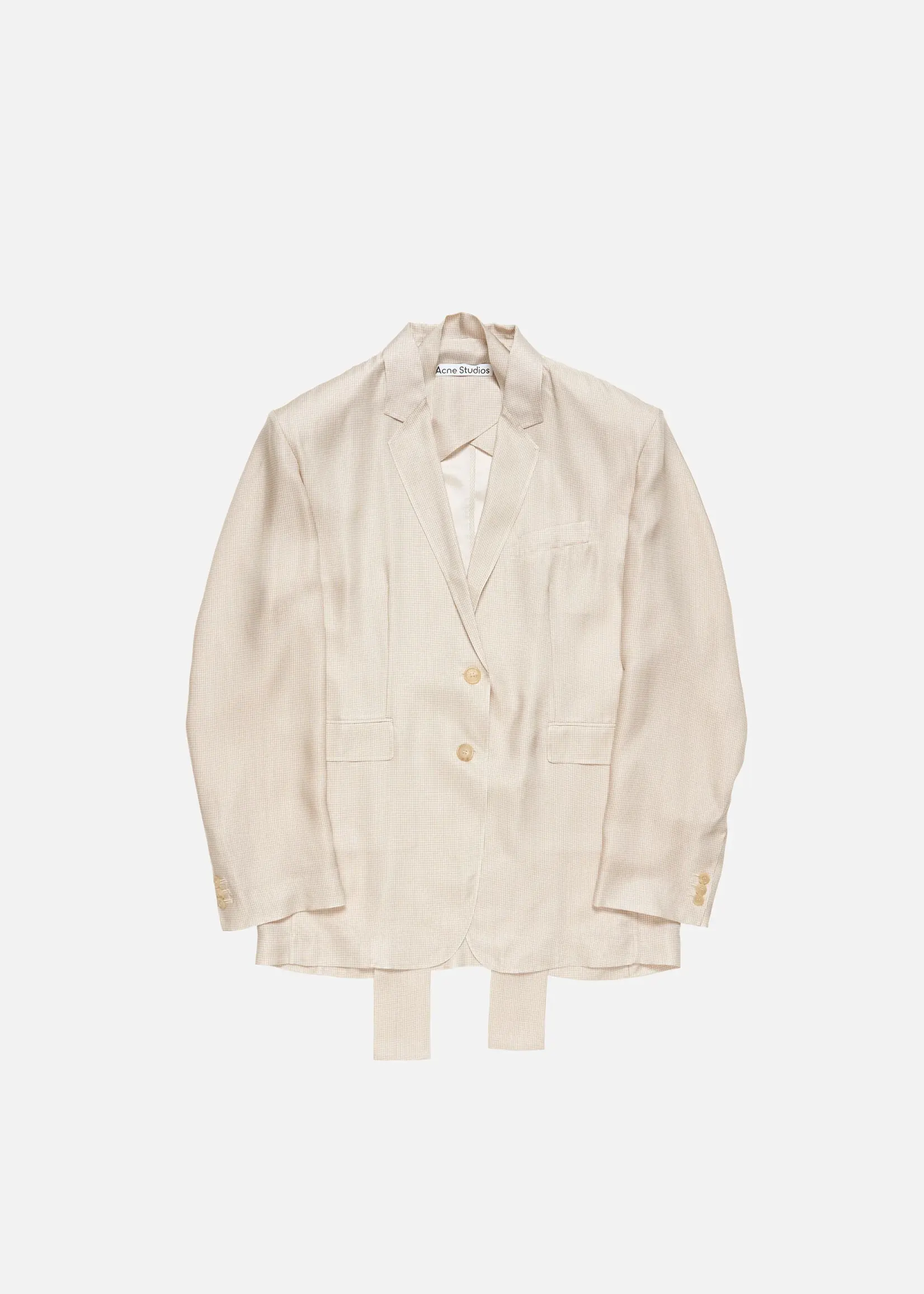 ACNE STUDIOS Acne Studios Single Breasted Suit Jacket,beige multi