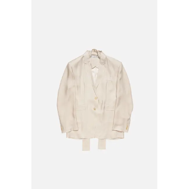 ACNE STUDIOS  Single Breasted Suit Jacket | Beige multi