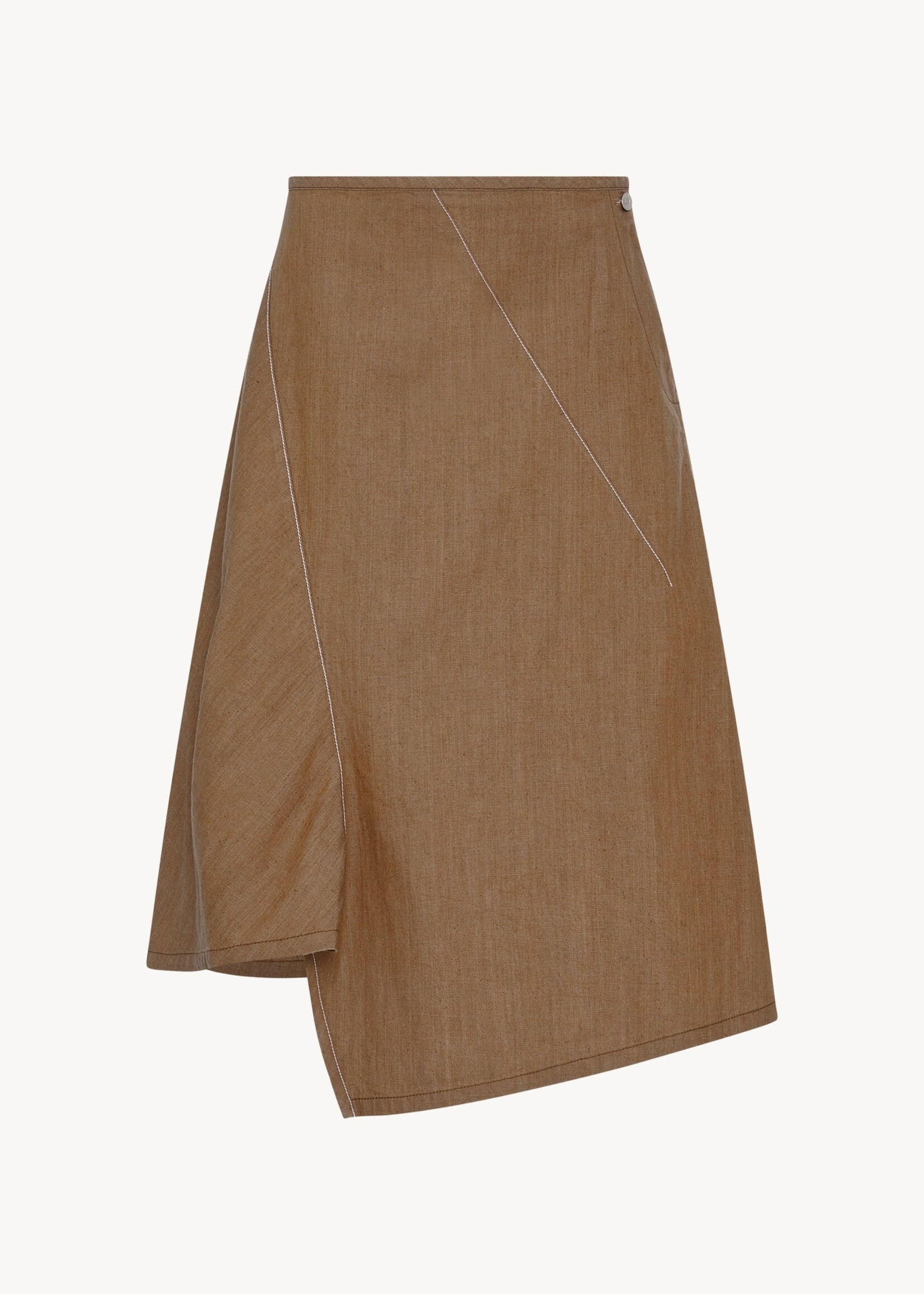 6397 Diagonal Denim Skirt | Tawny