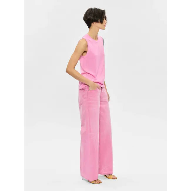6397 Contrast Stitch Shell | Pink Panther